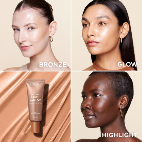 L'Oreal Paris Makeup True Match Lumi Glotion, Natural Glow Enhancer, Illuminator Highlighter, Bronzing Drops For a Sun-Kissed Glow, 903 Medium L'Oreal Paris