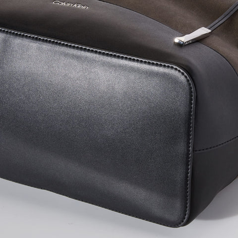 Calvin Klein Gabrianna Novelty North/South Key Item Tote, Grey Combo Calvin Klein