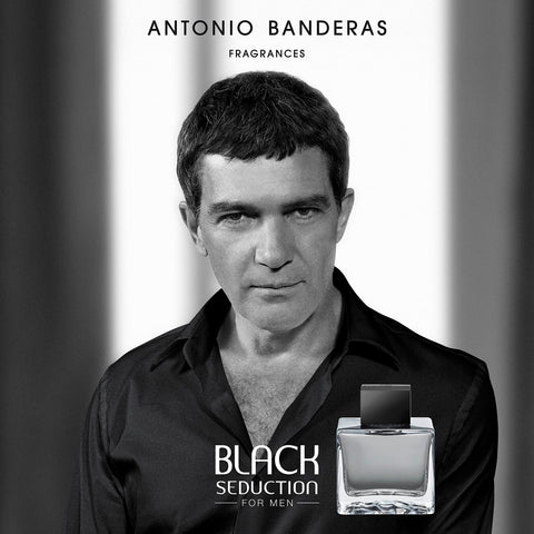 Antonio Banderas Perfumes - Black Seduction - Eau de Toilette Spray for Men - Long Lasting - Elegant, Masculine and Sexy Fragance - Amber Woody Scent- Ideal for Special Events - 3.4 Fl Oz BANDERAS