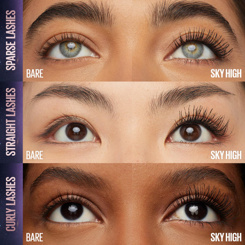 Maybelline Lash Sensational Sky High Washable Mascara Makeup, Volumizing, Lengthening, Defining, Curling, Multiplying, Buildable Formula, Cosmic Black, 1 Count Maybelline