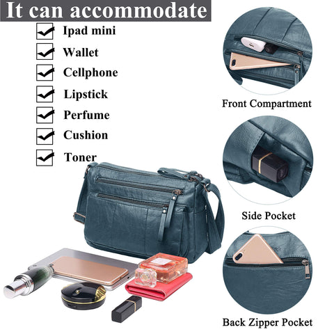 VOLGANIK ROCK Purses for Women Soft PU Leather Shoulder Bag Ladies Crossbody Purse and handbags Lightweight Pocketbook VOLGANIK ROCK