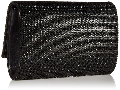 Jessica McClintock womens Alexis Sparkle and Shine Clutch Evening Bag, Black, One Size US Jessica McClintock