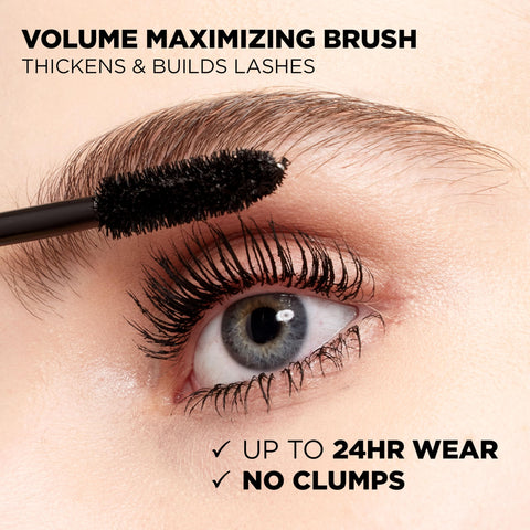 L'Oreal Paris Makeup Voluminous Original Volume Building Mascara, Black, 2 Count