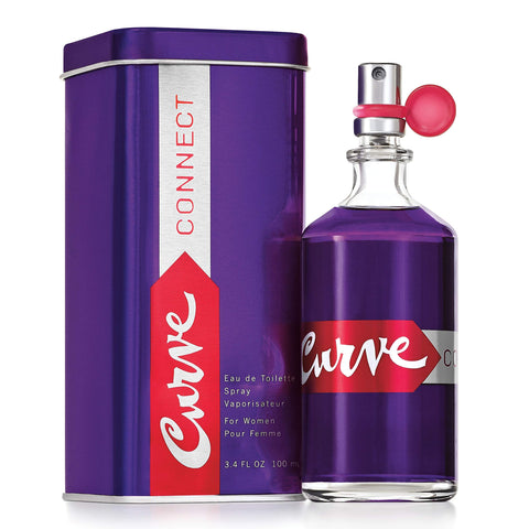 Curve Connect Eau De Toilette Perfume Spray, Perfume for Women 3.4oz (Pack of 2) Curve