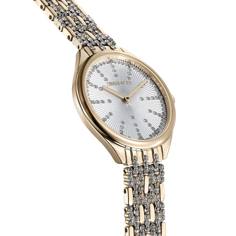 SWAROVSKI Unisex-Adult's Attract Stainless Steel Swiss Quartz Watch with Metal Strap, Gold, 0 (Model: 5516305) SWAROVSKI