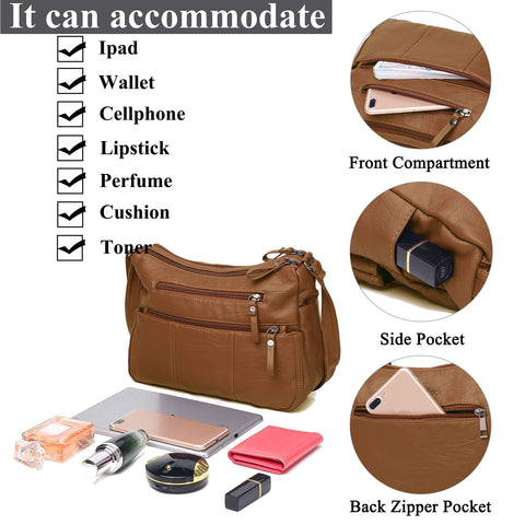 VOLGANIK ROCK Purses for Women Soft PU Leather Shoulder Bag Ladies Crossbody Purse and handbags Lightweight Pocketbook VOLGANIK ROCK