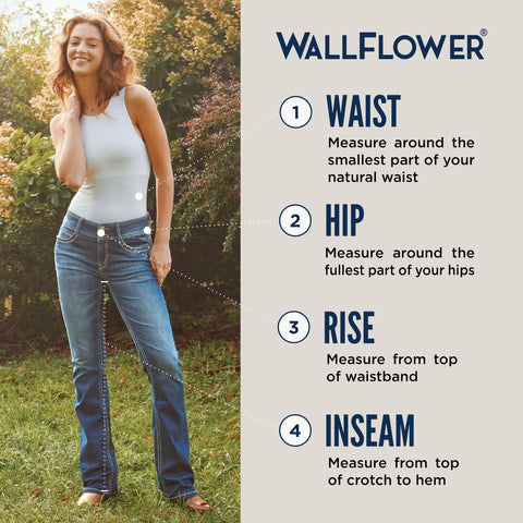 WallFlower Women's InstaStretch Luscious Curvy Bootcut Jeans, Betsy, (13)