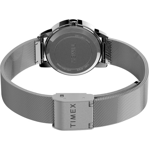 Timex Women's TW2U07900 Easy Reader 25mm Silver-Tone Stainless Steel Mesh Bracelet Watch Timex