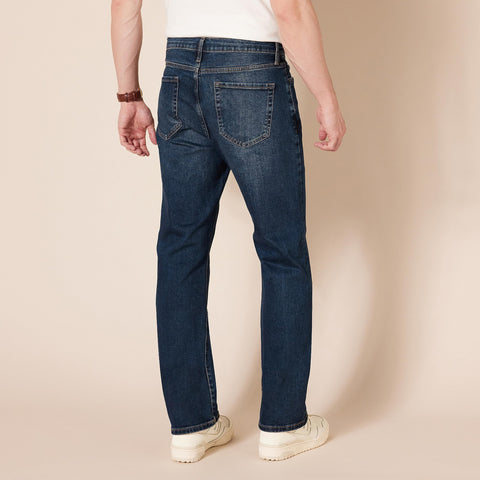 Amazon Essentials Men's Straight-Fit Stretch Jean - Discontinued Colors, Dark Wash, 34W x 30L