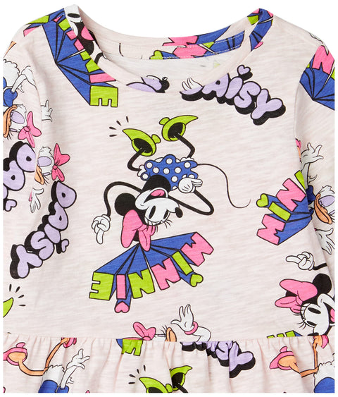 Amazon Essentials Disney | Marvel | Star Wars | Frozen | Princess Toddler Girls' Mix-and-Match Outfit Sets, Pack of 5, Minnie and Daisy, 3T