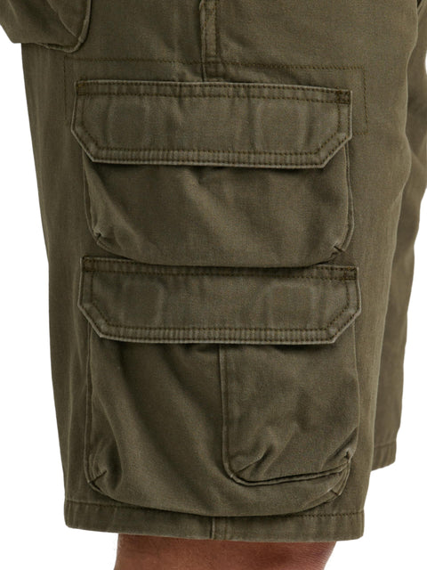 Wrangler Authentics Men's Premium Twill Cargo Short (Bennard), Grapeleaf, 36 Wrangler Authentics