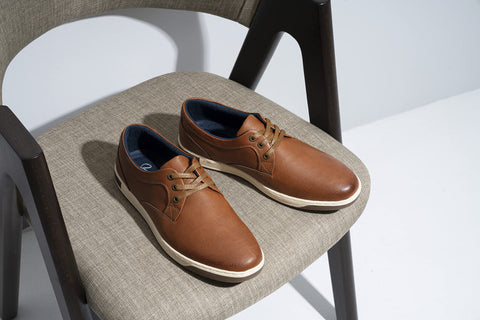 Jousen Men's Casual Shoes Memory Foam Mens Fashion Sneakers Business Dress Sneaker (A81Q06 Brown 10.5)