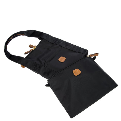 Bric's X-Bag/X-Travel 2.0 Folding Duffel Bag - 18" Carry On and Overnight Travel Bag - Black Bric's