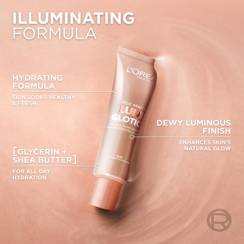L'Oreal Paris Makeup True Match Lumi Glotion, Natural Glow Enhancer, Illuminator Highlighter, Bronzing Drops For a Sun-Kissed Glow, 903 Medium L'Oreal Paris