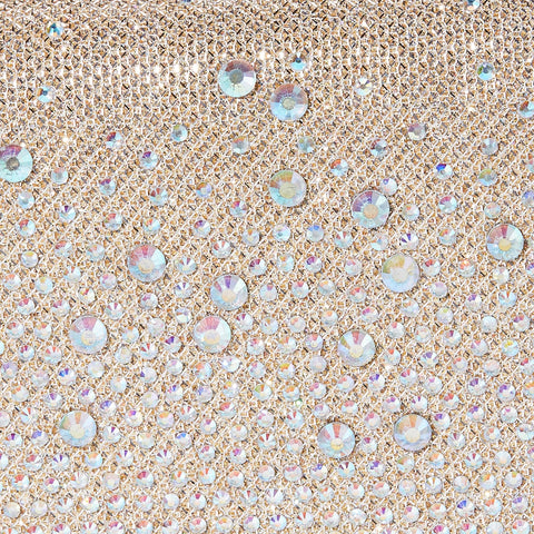 Jessica McClintock Chloe Sparkle Stones Evening Clutch, Champagne Jessica McClintock