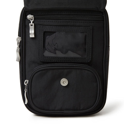 Baggallini Women's Rfid Journey Crossbody, Black/Sand Baggallini