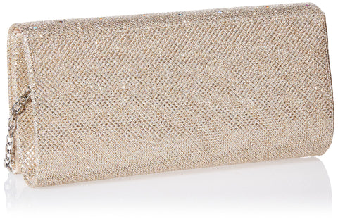 Jessica McClintock Chloe Sparkle Stones Evening Clutch, Champagne Jessica McClintock