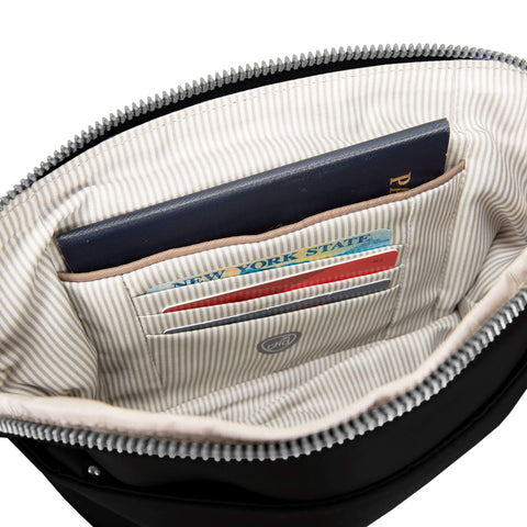 Travelon Anti-Theft Tailored Convertible Crossbody Clutch, Onyx Travelon