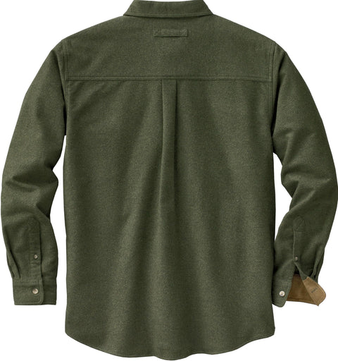 Legendary Whitetails Mens Flannel Shirt Long Sleeve Button Down 100% Cotton, Army, LRG