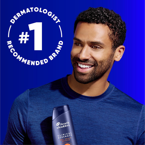 Head & Shoulders Anti-Dandruff Shampoo, Clinical Strength Dry Scalp Rescue Shampoo Twin Pack, 1% Selenium Sulfide, Seborrheic Dermatitis Relief, Dry Scalp 13.5 fl oz Each