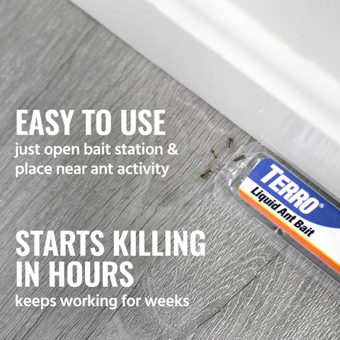 TERRO Ant Killer Bait Stations T300-3SR - Liquid Bait to Eliminate Ants - 18 Count Stations for Effective Indoor Ant Control Terro