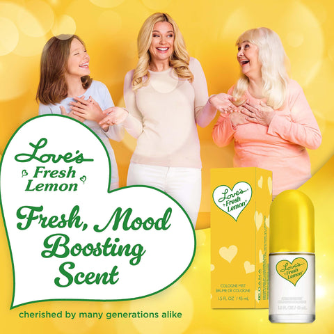 Dana Love's Fresh Lemon, Love's Baby Soft, Bundle Perfumes For Women, (1.5 fl oz) Dana