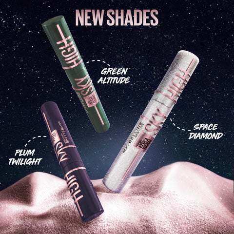 Maybelline Lash Sensational Sky High Washable Mascara Makeup, Volumizing, Lengthening, Defining, Curling, Multiplying, Buildable Formula, Cosmic Black, 1 Count Maybelline