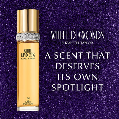 Elizabeth Taylor White Diamonds Women's Perfume, Long-Lasting Floral Fragrance for Her, Eau de Toilette EDT Spray, 1.7 fl oz