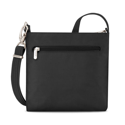 Travelon Anti-Theft Classic Mini Shoulder Bag, Black, One Size, 8.5 x 8.5 x 2 Travelon