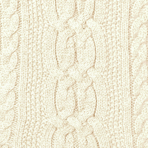 Amazon Essentials Women's Soft Fisherman Cable Long-Sleeve Crewneck Sweater (Available in Plus Size), Cream, Medium