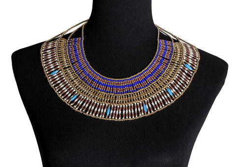 Arsimus Cleopatra Necklace Collar Choker Ancient Egyptian Costume Belly Dance Arsimus