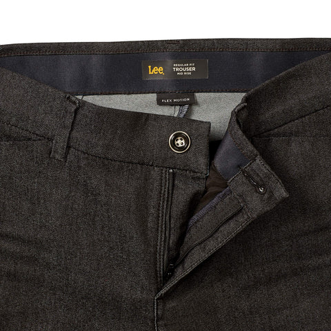 Lee Women's Ultra Lux Comfort with Flex Motion Trouser Pant Black 12 Short