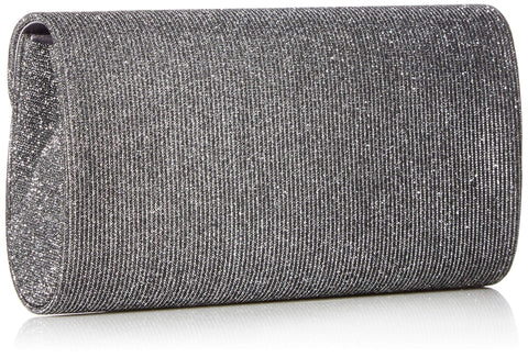 Jessica McClintock womens Vienna Sparkle & Shine Flap wristlet handbags, Pewter, One Size US Jessica McClintock