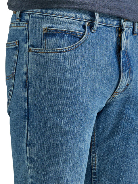 Lee Men's Legendary Regular Straight Jean, Pepper Stone, 35W x 32L