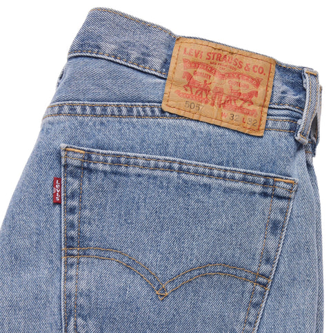 Levi's Men's 505 Regular Fit Jeans (Also Available in Big & Tall), Light Stonewash, 34W x 32L
