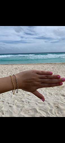 14k Yellow Gold 3.2mm Sparkle Cut Oval Rolo Chain With Lobster Clasp Bracelet 7 Inch Jewelry Gifts for Women JewelryWeb