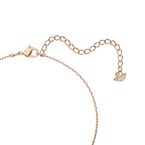 Swarovski Sparkling Dance Women's Clover Pendant Necklace with Pink and White Crystals on a Rose-Gold Tone Plated Chain SWAROVSKI