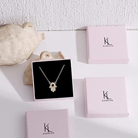 Kyerlyn Diamond Filled CZ Necklace Silver Plated Solitaire Necklace Cubic Zirconia Adjustable Necklace Delicate Simple Jewelry Gift for Women Girls Kyerlyn