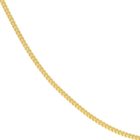 14k Yellow Gold 1.1mm Round Franco Cable Lobster Claw Closure 16 Inch Jewelry Gifts for Women JewelryWeb