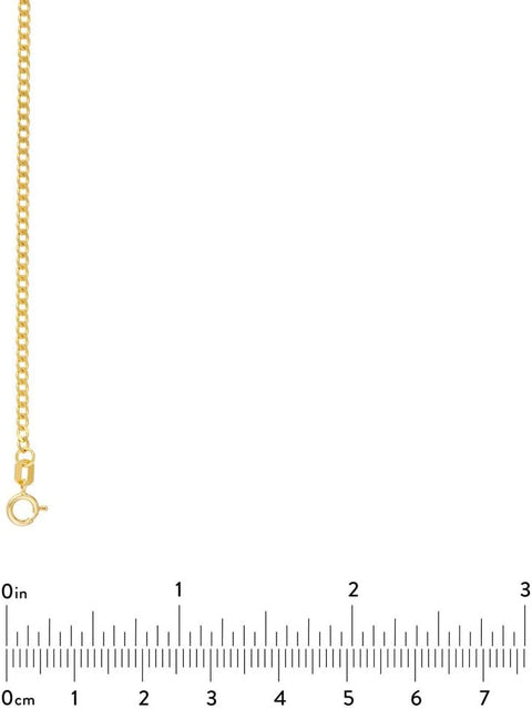 14k Yellow Gold 1.95mm Open Curb 5mm Spring Ring Closure 16 Inch Jewelry Gifts for Women JewelryWeb