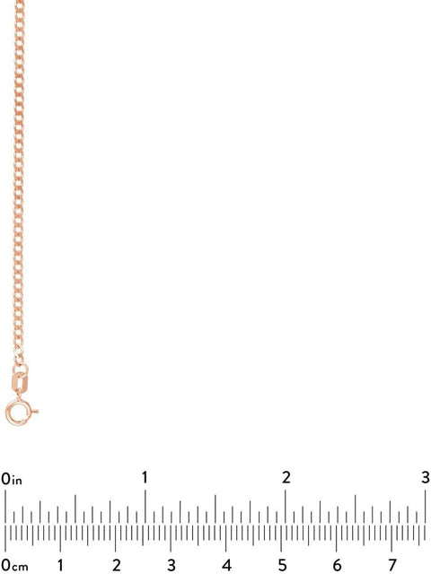14k Rose Gold 1.95mm Open Curb 5mm Spring Ring Closure 16 Inch Jewelry Gifts for Women JewelryWeb