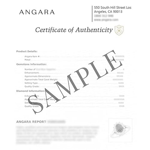 Angara Natural Emerald Solitaire Pendant Necklace for Women, Girls in 14K White Gold 18 Inch Chain (Grade-AAA | Size-7x5mm) | May Birthstone | Jewelry Gift for Her | Birthday | Wedding | Anniversary Angara