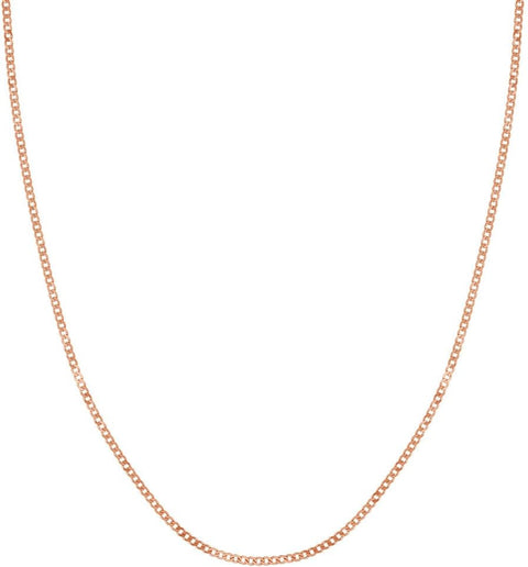 14k Rose Gold 1.95mm Open Curb 5mm Spring Ring Closure 16 Inch Jewelry Gifts for Women JewelryWeb