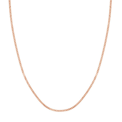 14k Rose Gold 1.95mm Open Curb 5mm Spring Ring Closure 16 Inch Jewelry Gifts for Women JewelryWeb