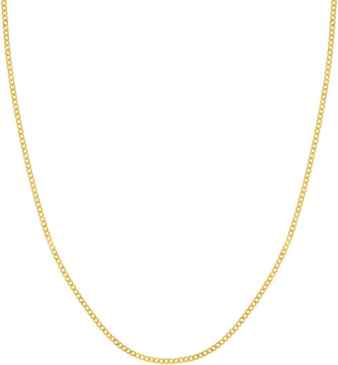 14k Yellow Gold 1.95mm Open Curb 5mm Spring Ring Closure 16 Inch Jewelry Gifts for Women JewelryWeb
