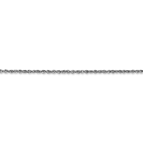 14k White Gold Solid Spring Ring 1.7mm Ropa 14 Inch Jewelry Gifts for Women JewelryWeb