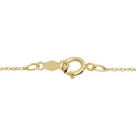 Amazon Essentials 10K Yellow Gold Diamond 7 Stone Cluster Twist Pendant Necklace (1/4 cttw),18" (previously Amazon Collection) Amazon Essentials
