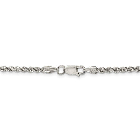 925 Sterling Silver Solid Lobster Claw Closure Polished Twisted 2.5mm Necklace 24 Inch Jewelry Gifts for Women JewelryWeb