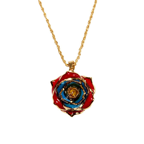 Eternal Necklace by Eternal Rose - 24k Gold Dipped Rose Women's Pendant Necklace - Gift for Her (Breath of Armenia) Eternal Rose