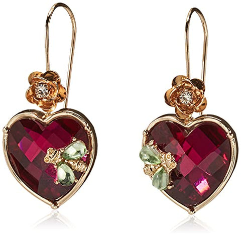 Betsey Johnson Stone Heart Drop Earrings Betsey Johnson